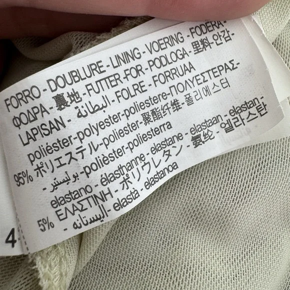 Zara Wavy Print Strapless Tulle Midi Dress Mesh Bodycon Psychedelic Retro M - Picture 8 of 9